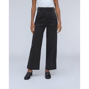 Everlane NWT The Organic Wide-Leg Pant Black